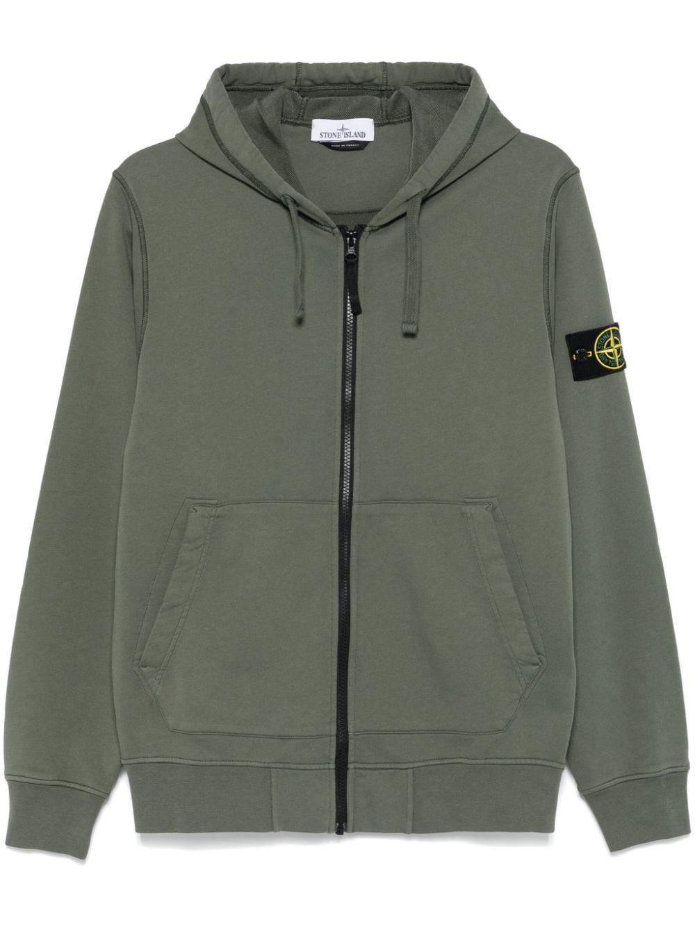 STONE ISLAND Sweatshirt Green Cotton Product Image