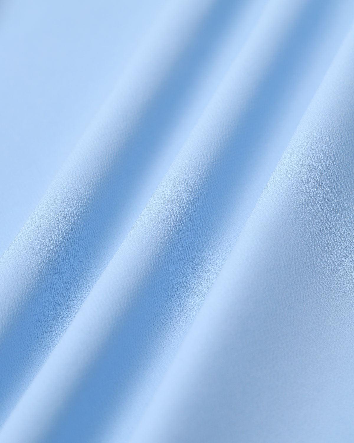 Blue Sweetheart Neck Chiffon Maxi Dress Product Image