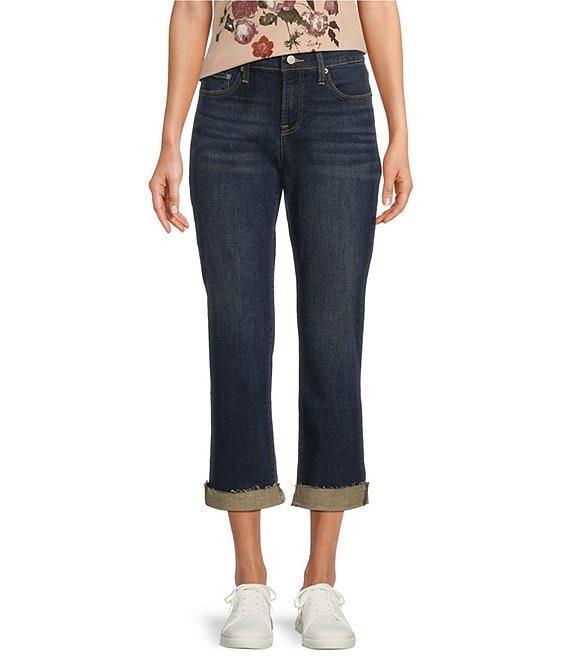 Lucky Brand Sweet Crop Stretch Denim Mid-Rise Straight Leg Jeans Product Image
