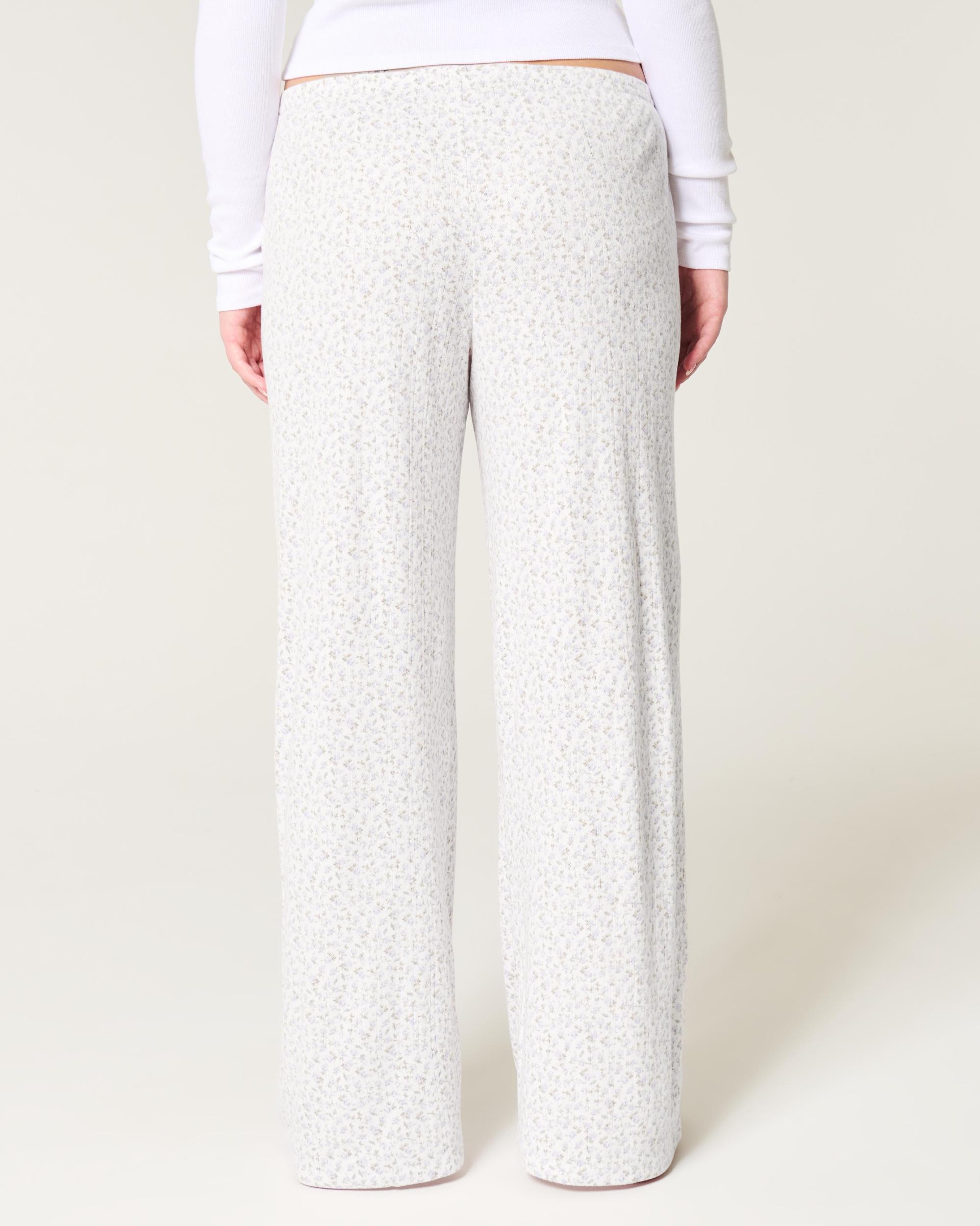 Bear Graphic Pajama Pants Product Image