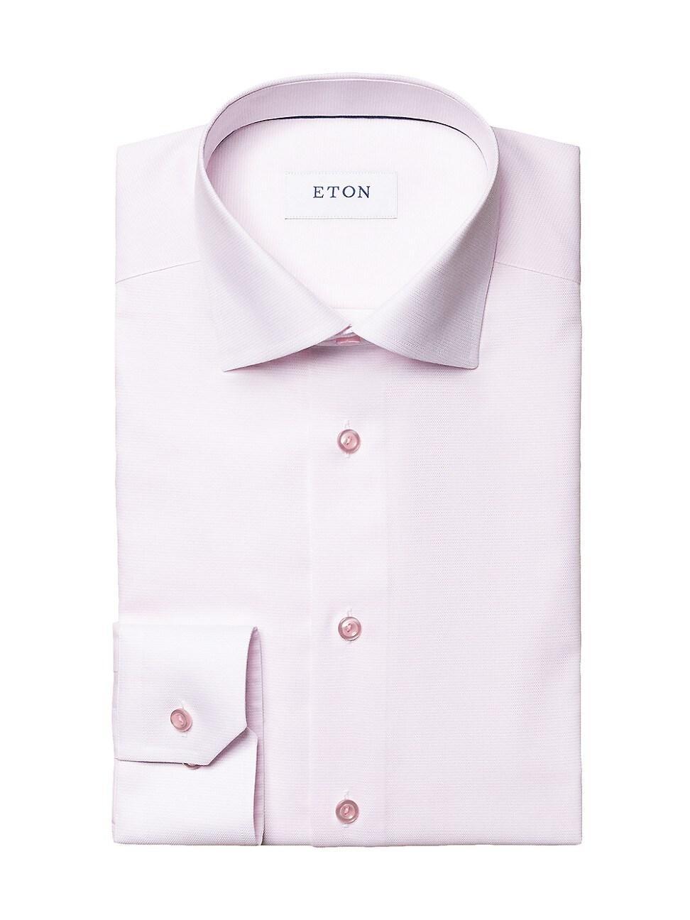 Mens Slim-Fit Textured Solid Shirt Product Image