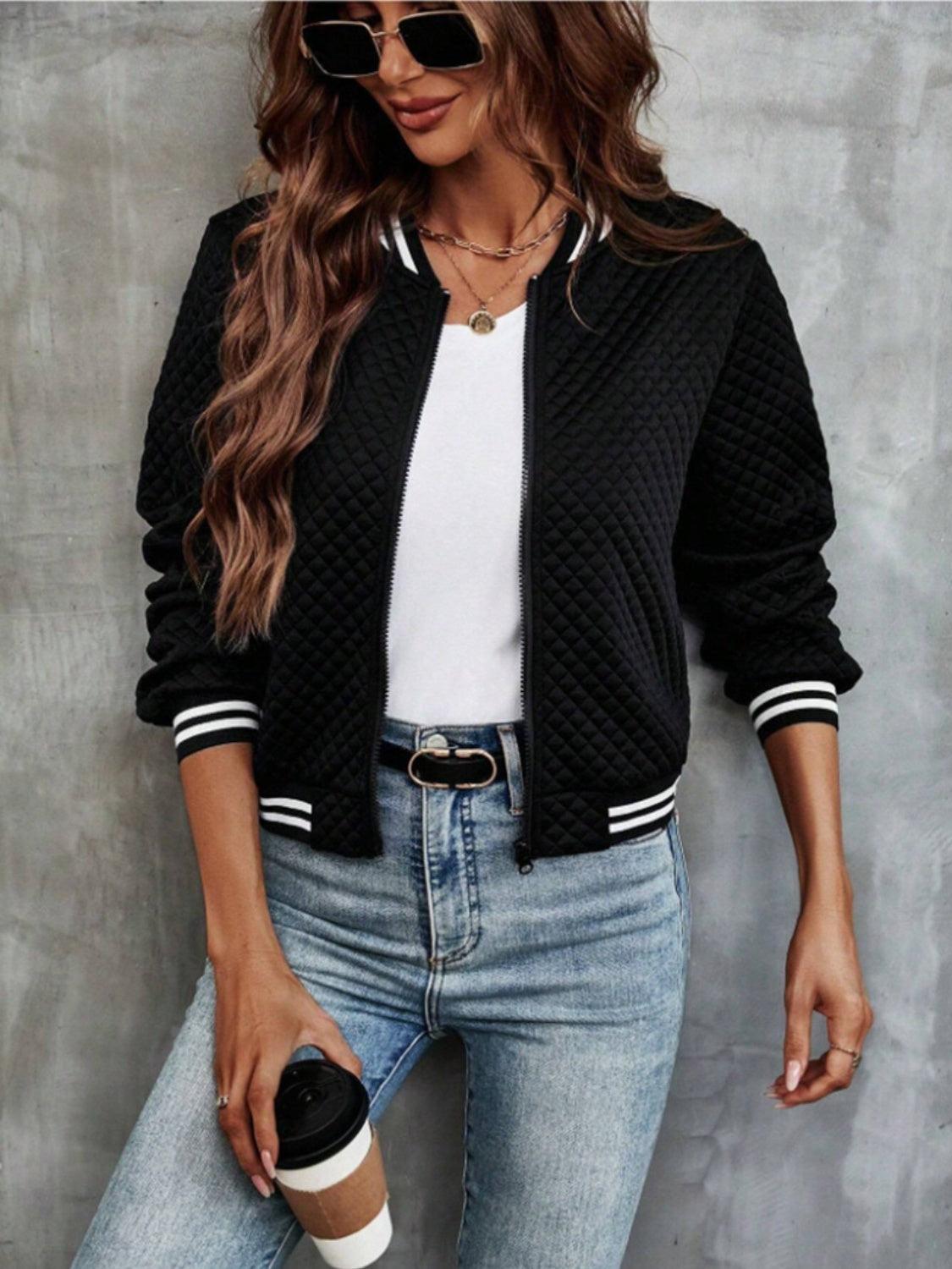 Zip Up Long Sleeve Jacket Product Image