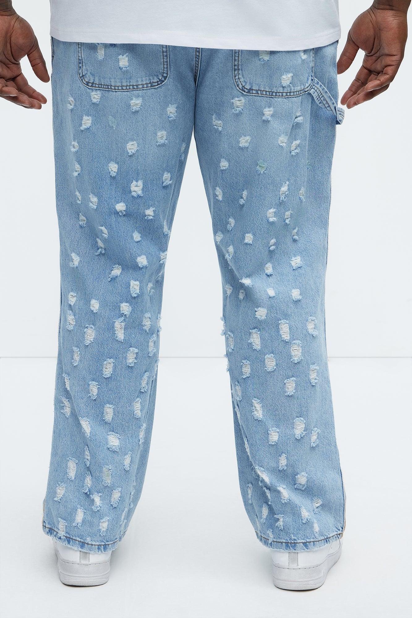 Pressure Points Straight Jeans - Light Wash Product Image