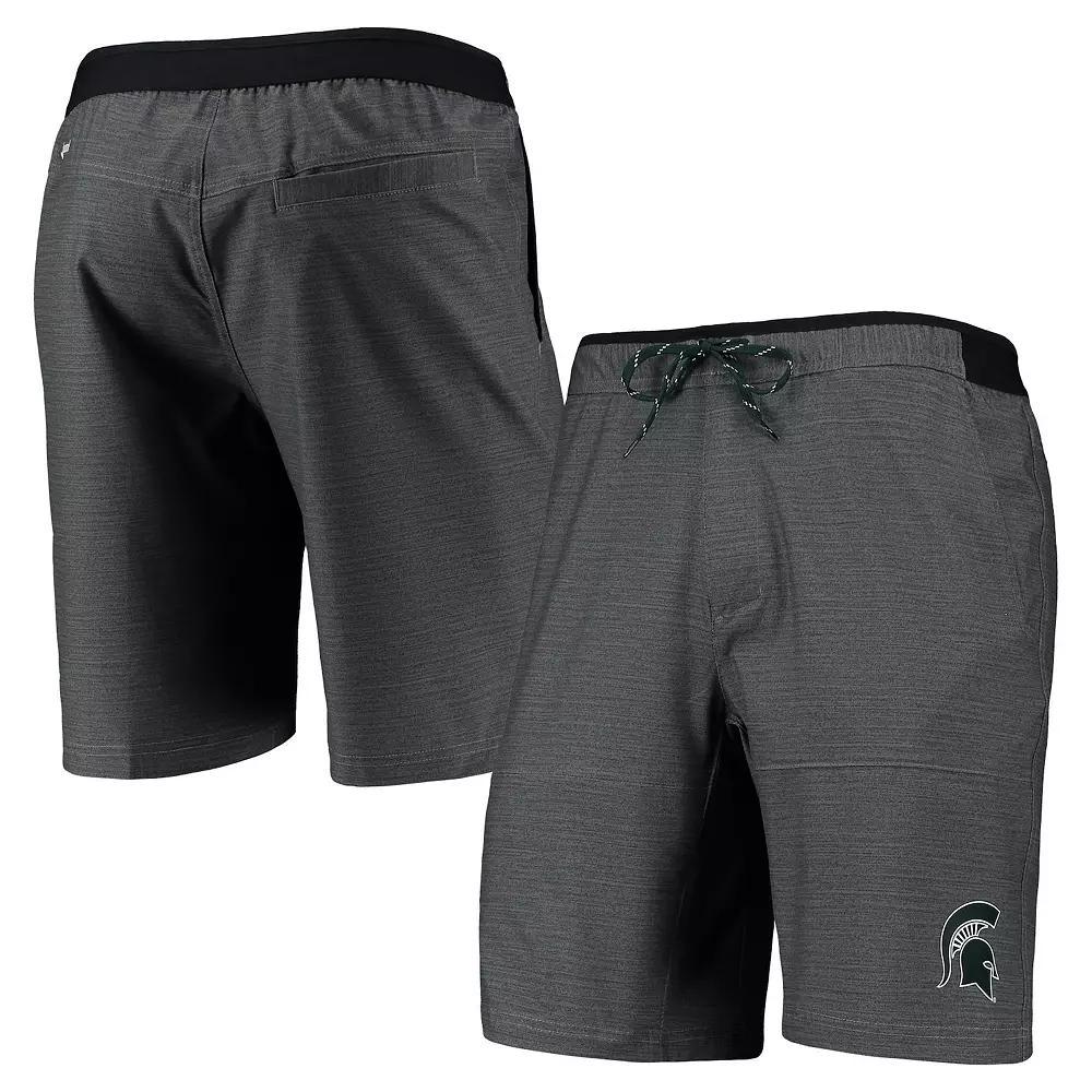 Men's Columbia Gray Michigan State Spartans Twisted Creek Omni-Shield Shorts, Size: Small, Grey Product Image