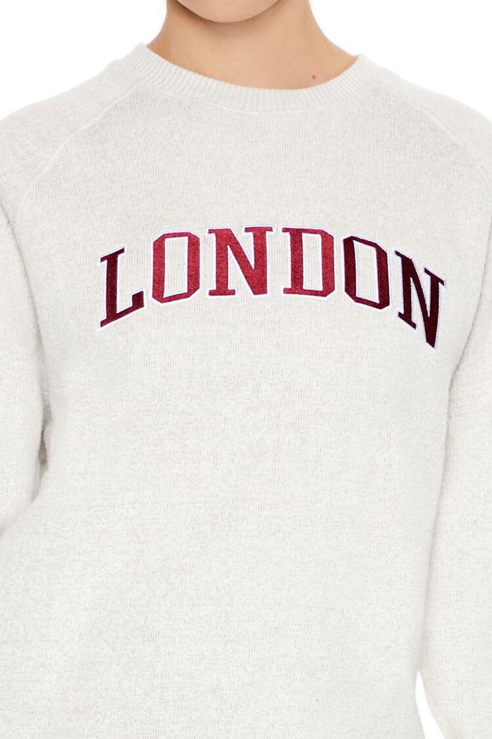 Embroidered London Raglan Pullover | Forever 21 Product Image