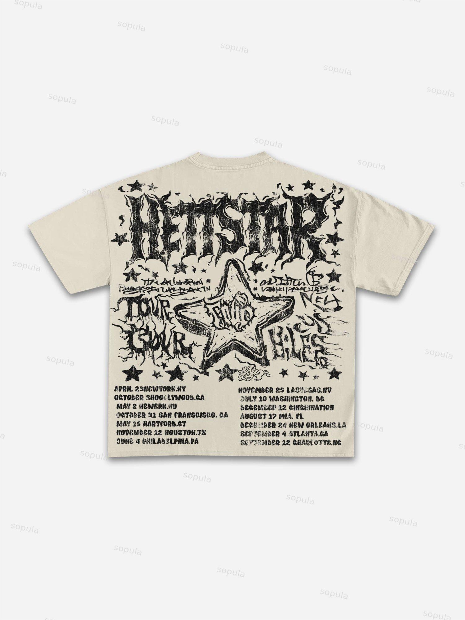 Divine Heat Street Cherub Graphic Cotton T-shirt Product Image