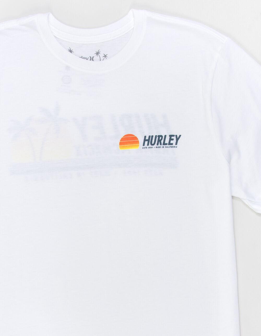 HURLEY Everyday Sun Stripe Mens Tee - WHITE Product Image
