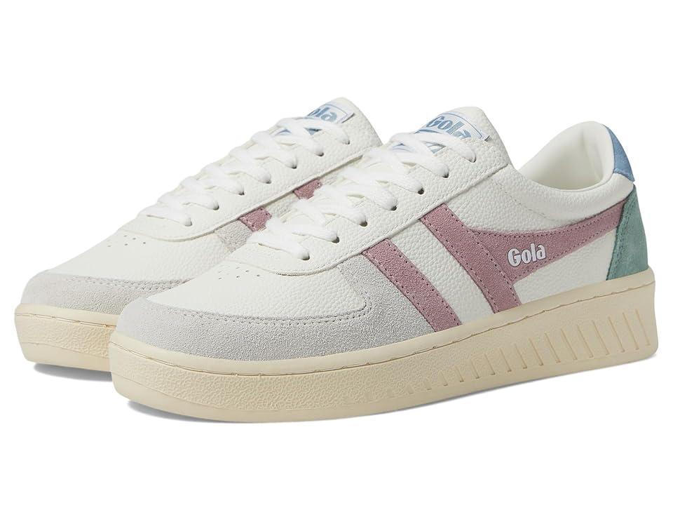 Gola Grandslam Trident (White/Pastel Pink/Iceberg) Women's Shoes Product Image