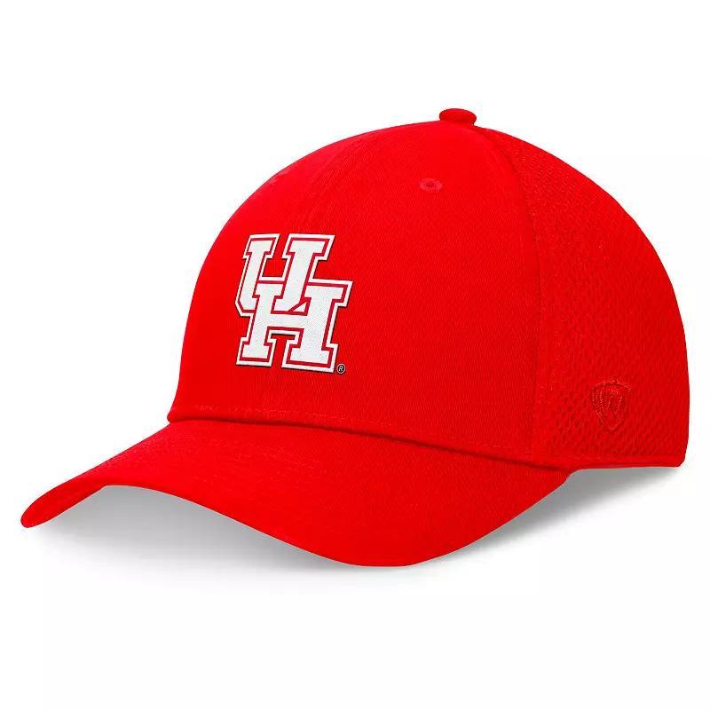 Men's Top of the World Red Houston Cougars Spacer Flex Hat, Size: Small/Medium, Hou Red Product Image