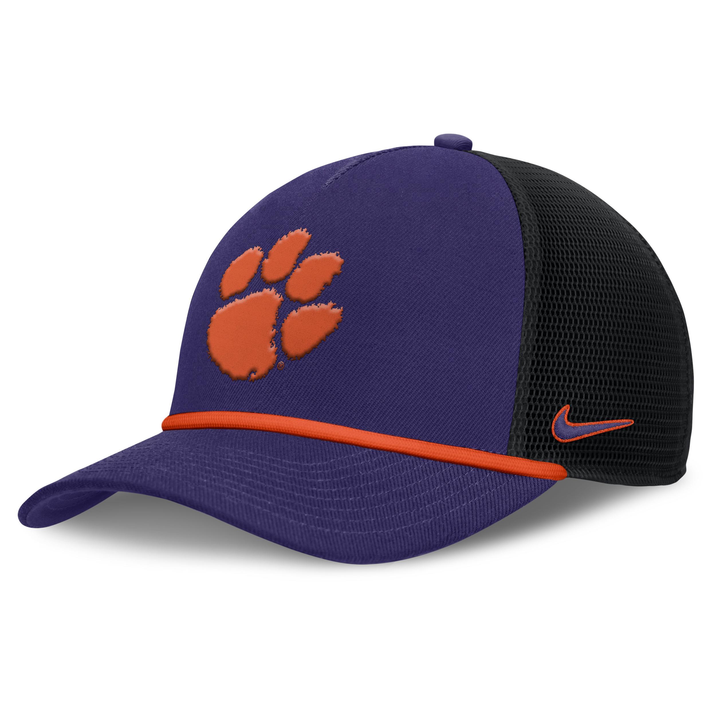 Clemson Primetime Rise Men's Nike College Trucker Adjustable Hat Product Image
