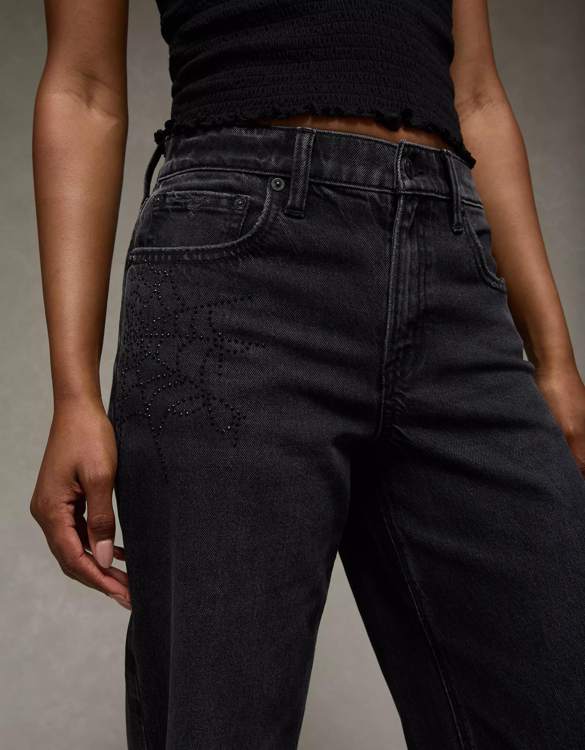 AE Stretch High-Waisted Stovepipe Jean Product Image