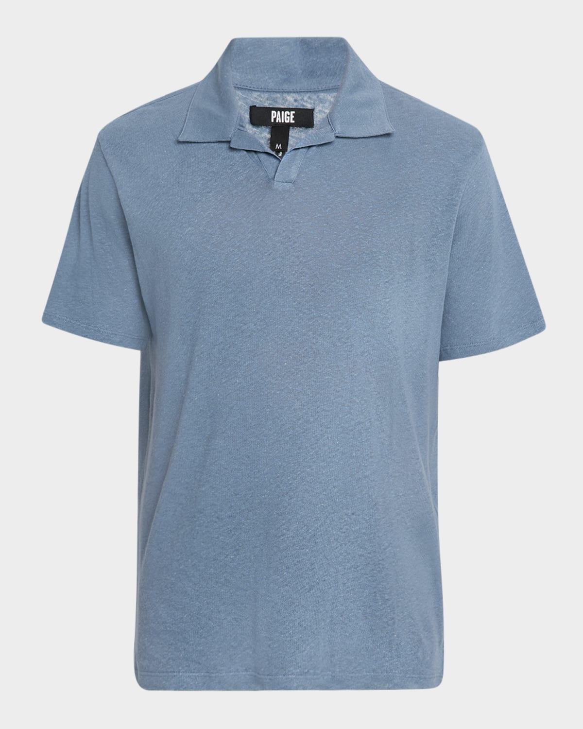 Mens Shelton Linen Polo Shirt Product Image