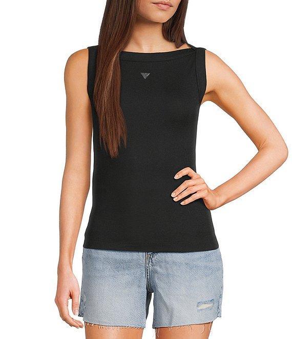 Guess Tina Sleeveless Rib Tank Top Product Image