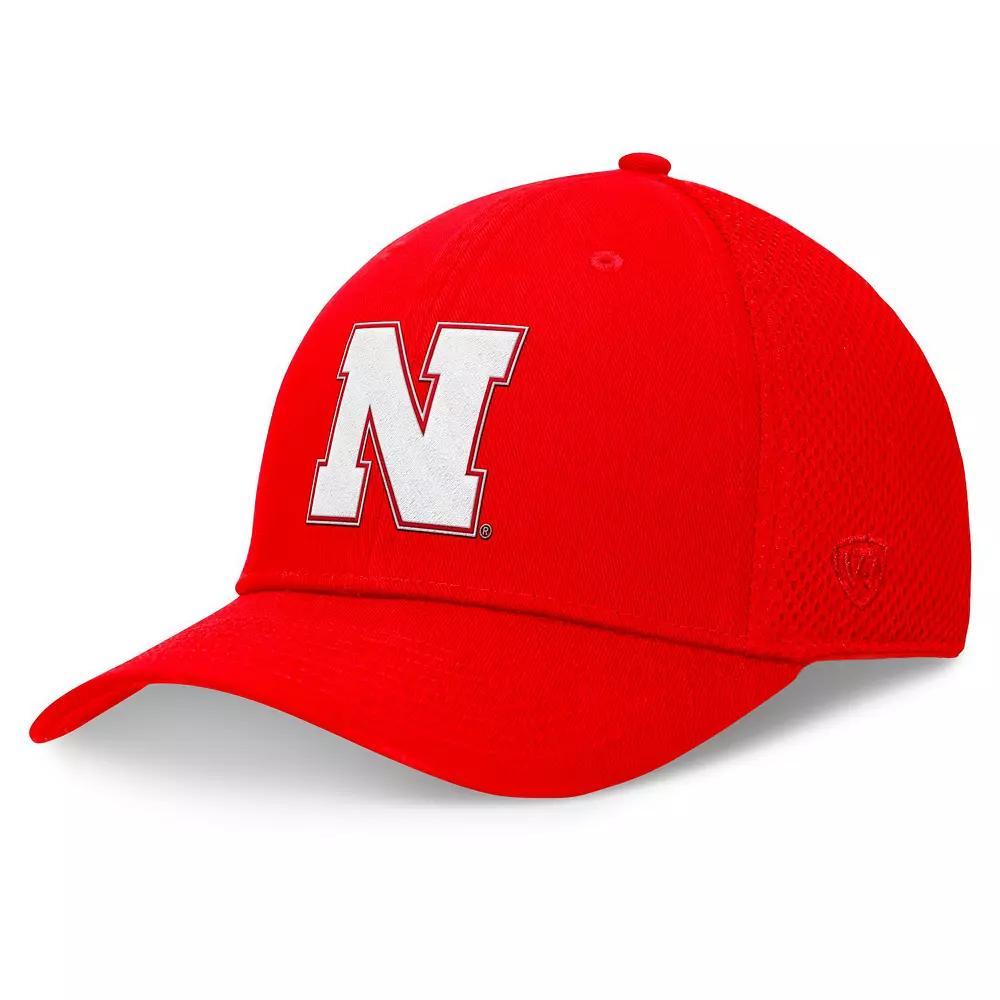 Men's Top of the World Scarlet Nebraska Huskers Spacer Flex Hat, Size: Medium/Large, Red Product Image