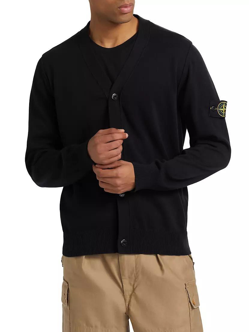 Soft Stretch-Cotton Cardigan Product Image
