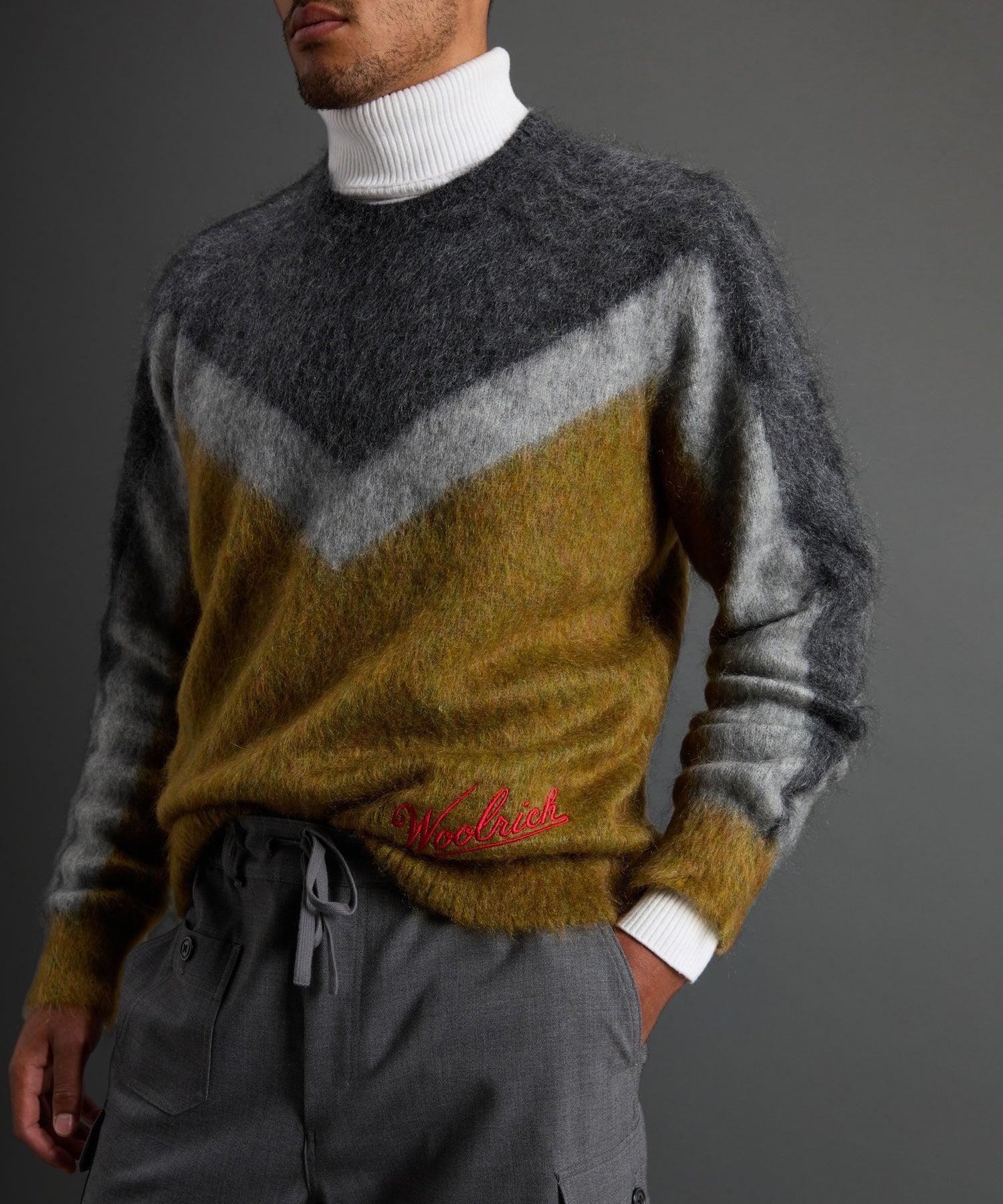Todd Snyder X Woolrich Chevron Mohair Crewneck Product Image