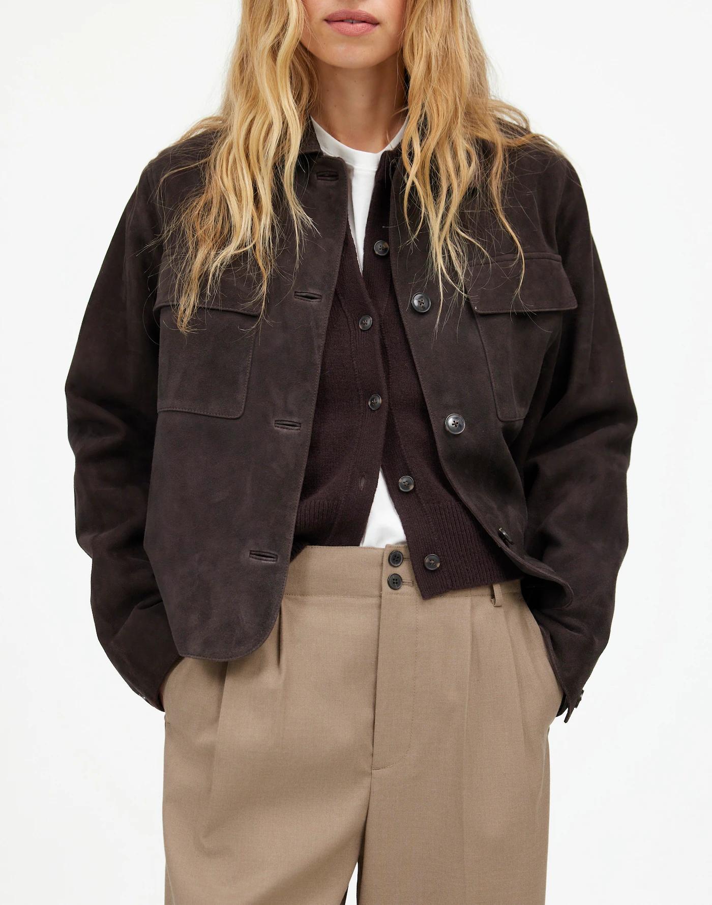 The Petite Harlow Wide-Leg Trouser in Brushed Twill Product Image
