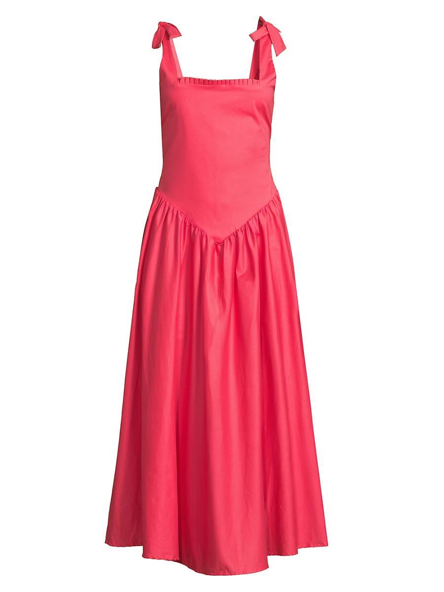 Womens Harlow Stretch Poplin Maxi Dress Product Image