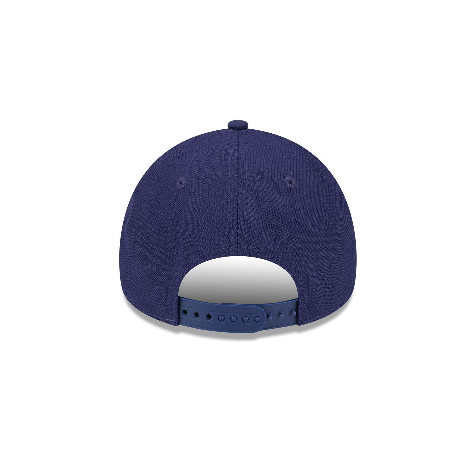 Chicago Cubs Logo Essentials Black 9FORTY A-Frame Snapback Hat Male Product Image