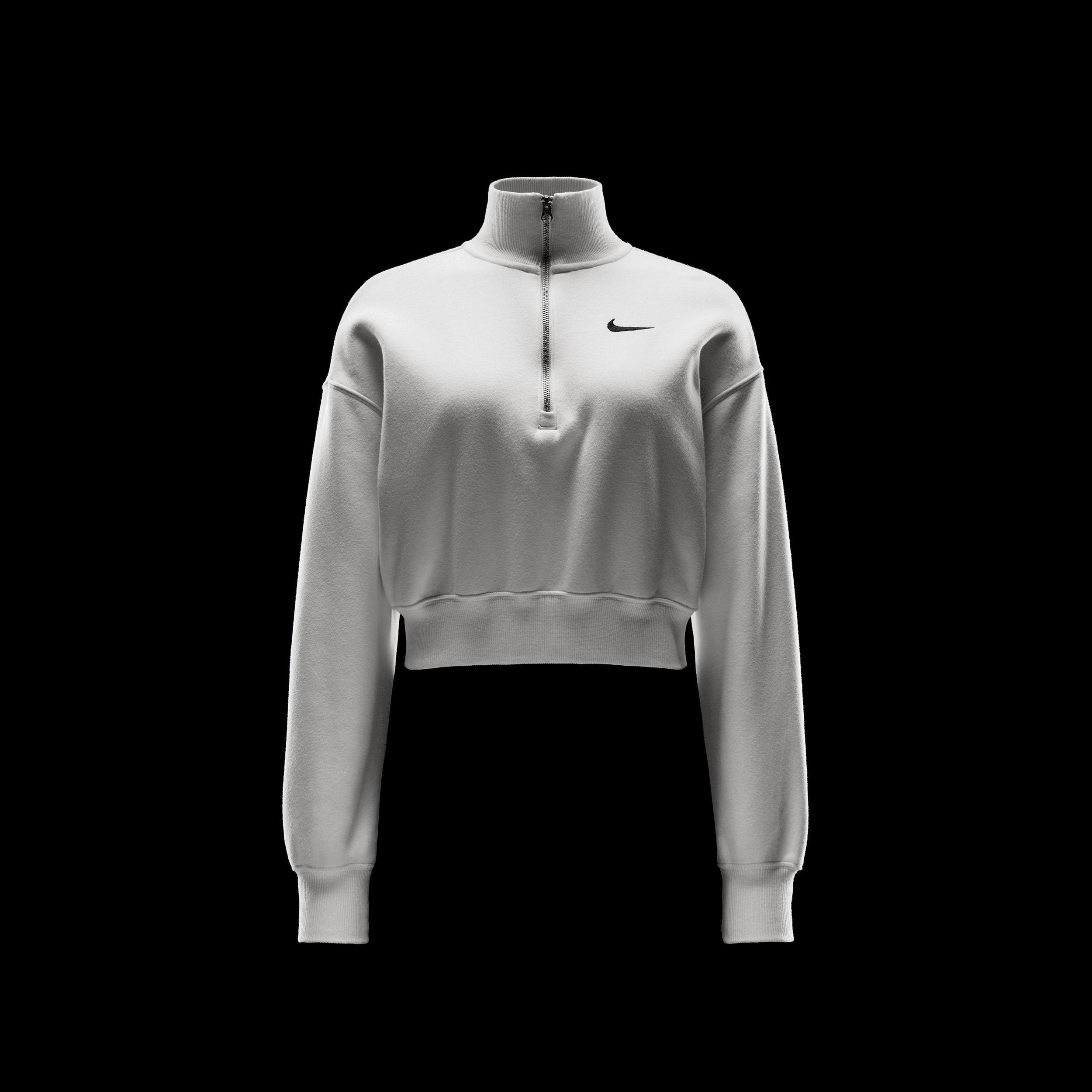 Womens Nike Sportswear Phoenix Fleece 1/2-Zip Cropped Sweatshirt Product Image