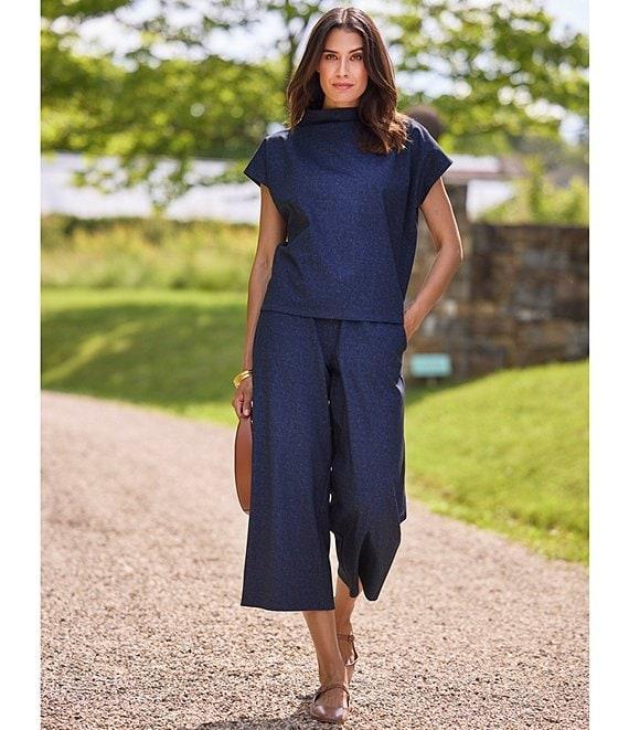 Jude Connally Tillie Stretch Jude Cloth Wrinkle-Free And Easy Care Stretch Knit Funnel Neck Cap Sleeve Top Product Image