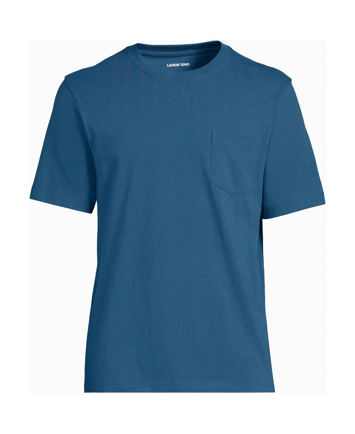 Men's Land's End Super-T Short Sleeve T-Shirt with Pocket, Size: XL, Rich Red Product Image