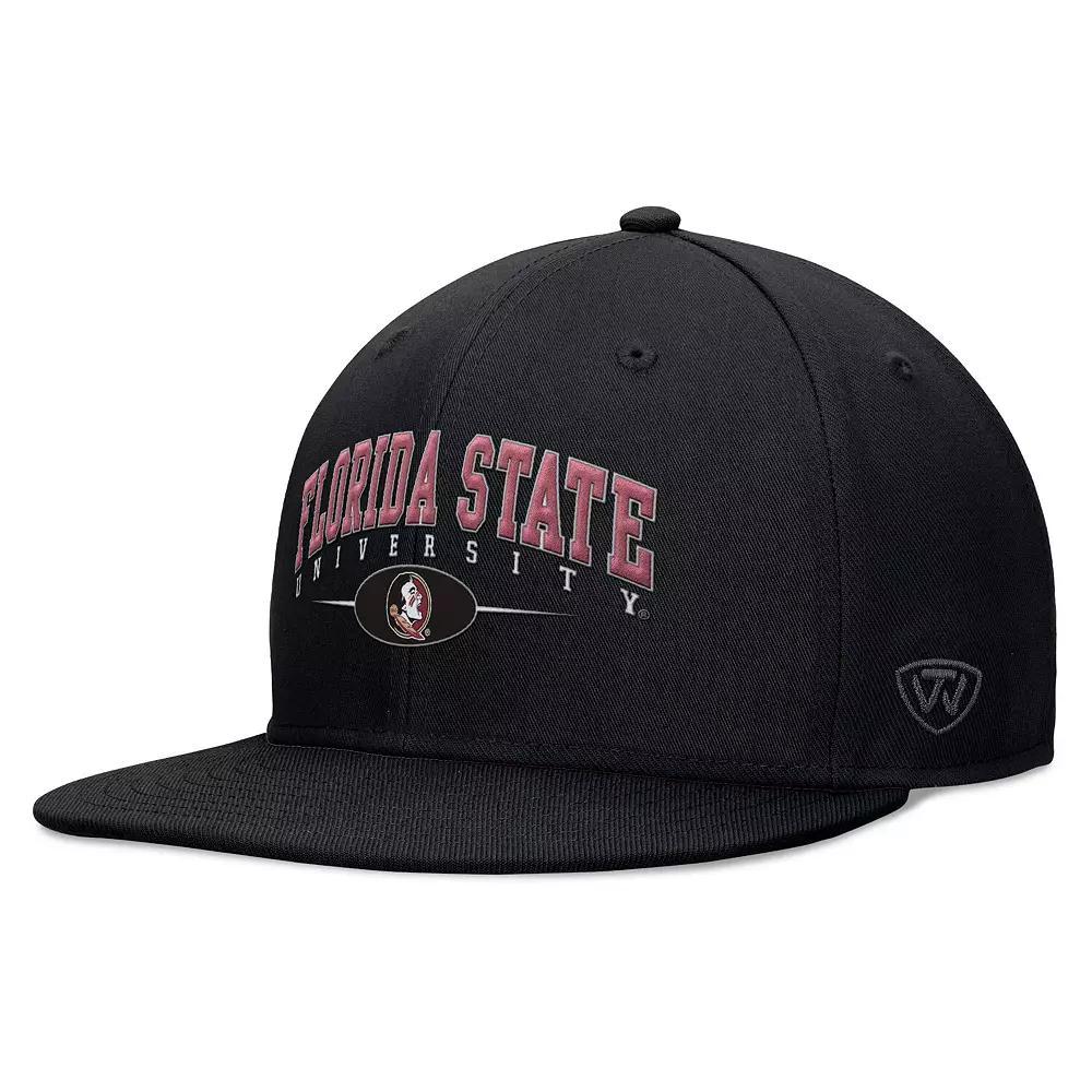 Men's Top of the World Black LSU Tigers Bullpen Snapback Hat Product Image
