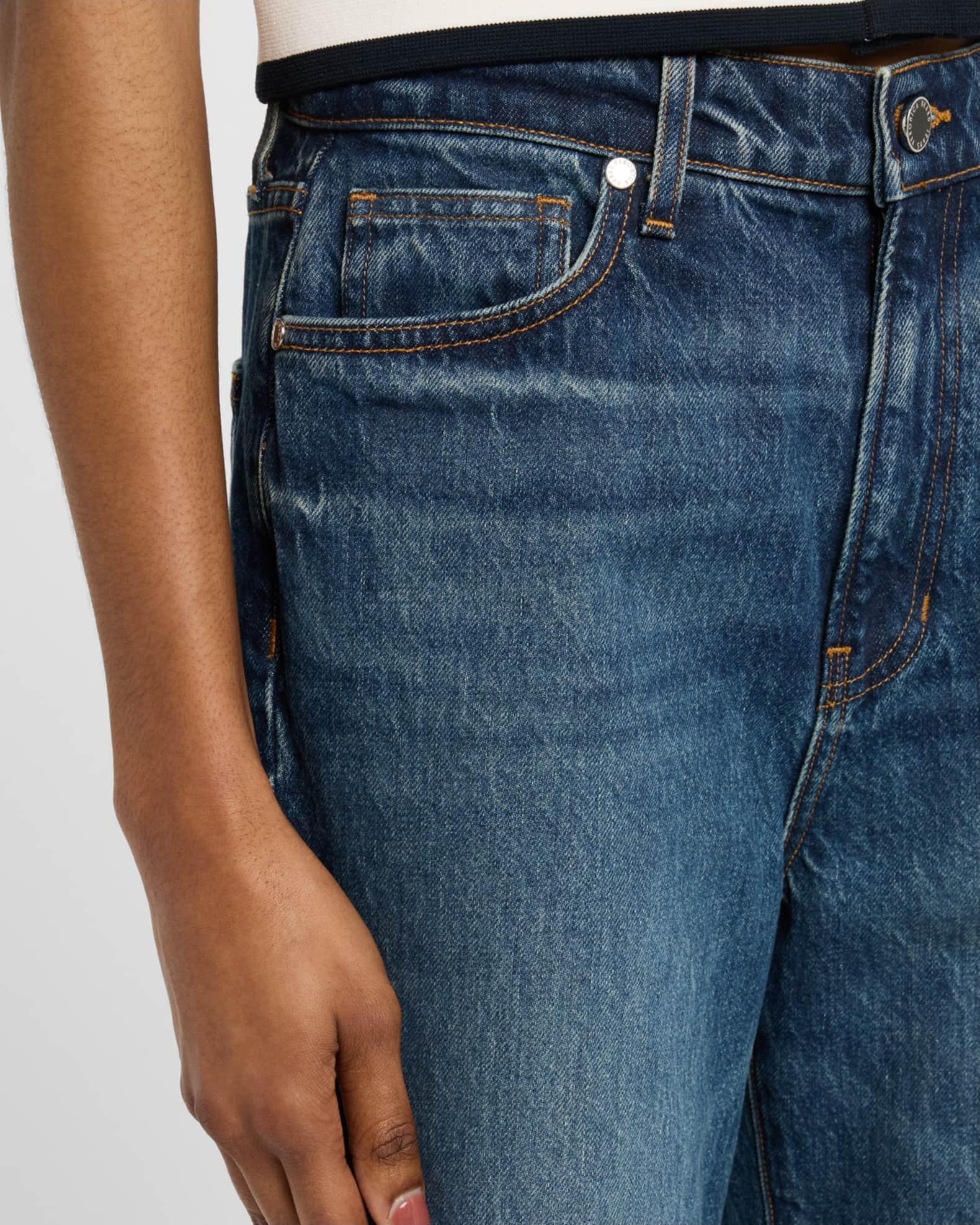 Dylan High-Rise Straight Ankle Jeans Product Image