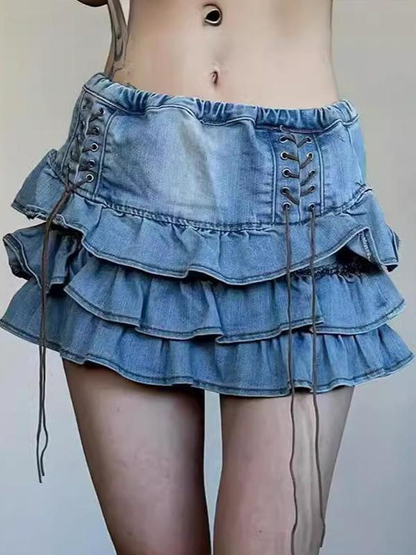 American Vintage Straps Mini Skirt Product Image