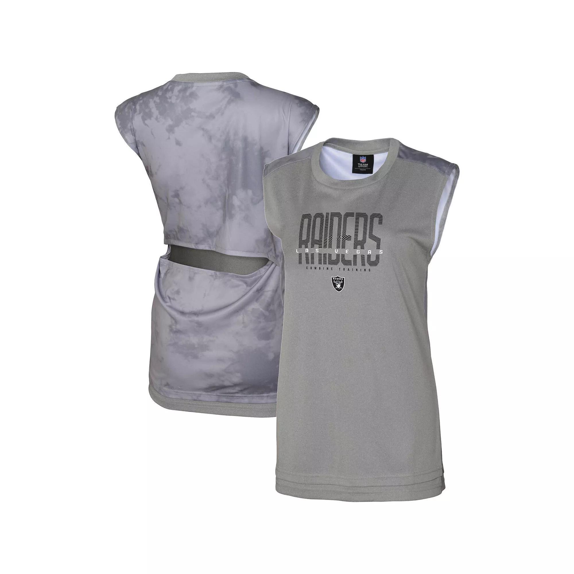 Women's Gray Las Vegas Raiders No Sweat Tank Top, Size: Medium, Lvr Grey Product Image