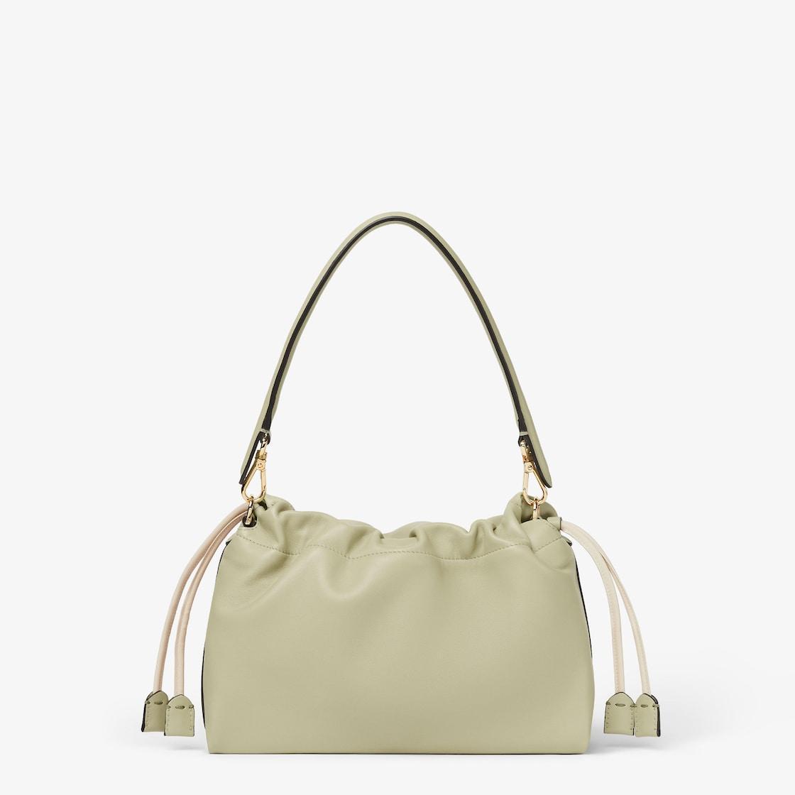 Mamma Baguette MediumSage green nappa leather bag Product Image