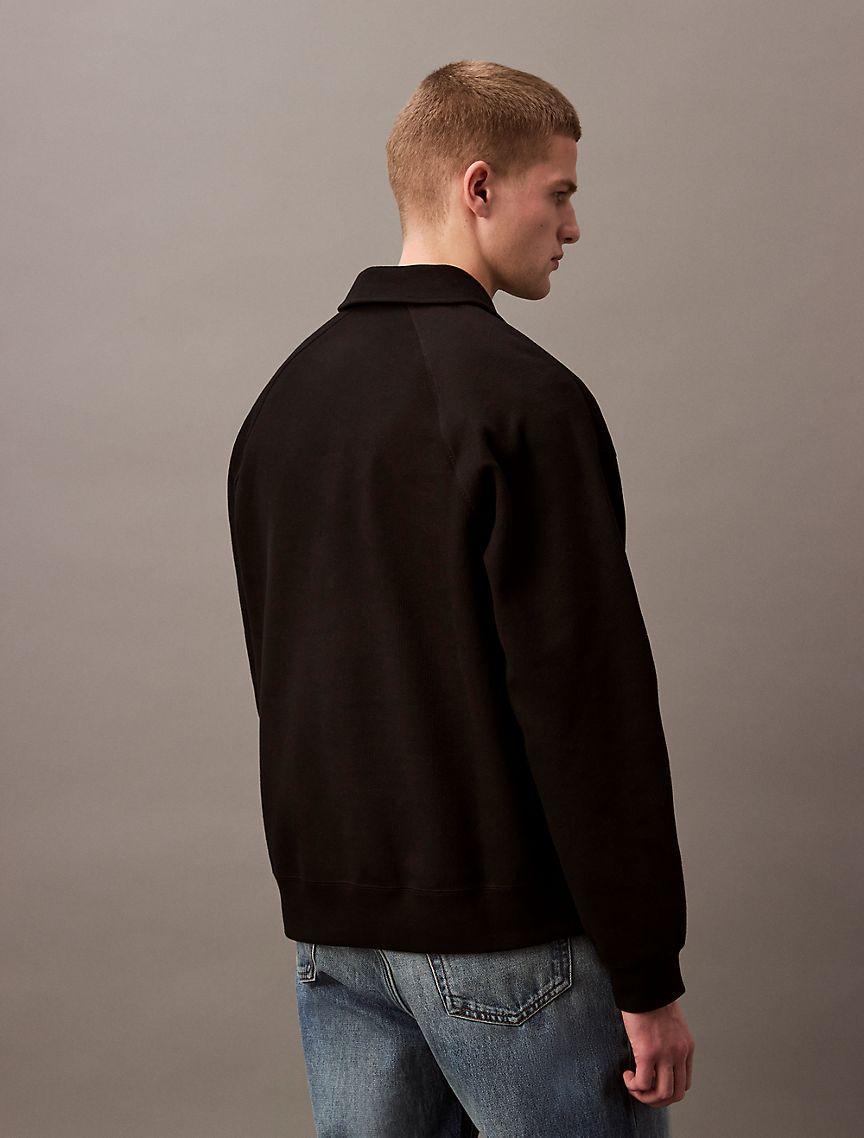 Varsity Monogram Logo Quarter Zip Sweater Product Image