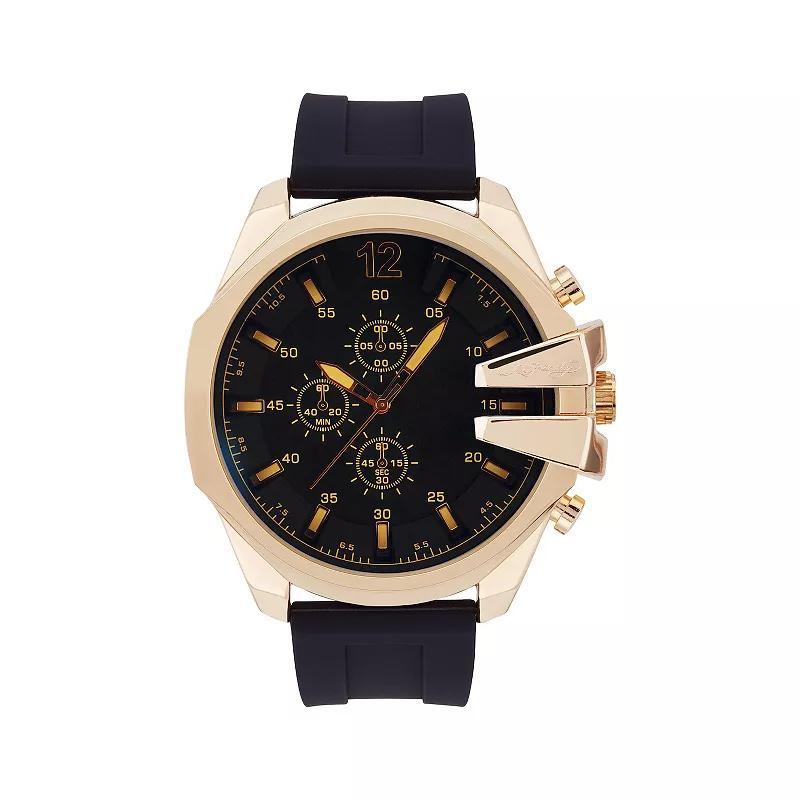 Ed Hardy Mens Matte Black Silicone Strap Watch Product Image