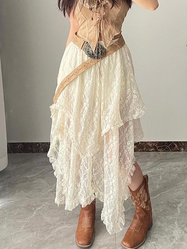 Boho Irregular Maxi Skirt Product Image