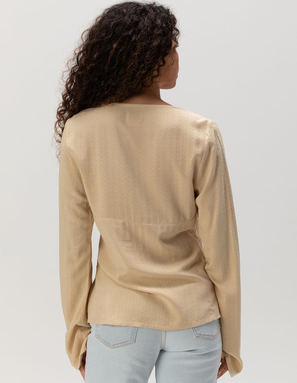 BRIXTON Vintage Knit Womens Blouse - CREAM Product Image