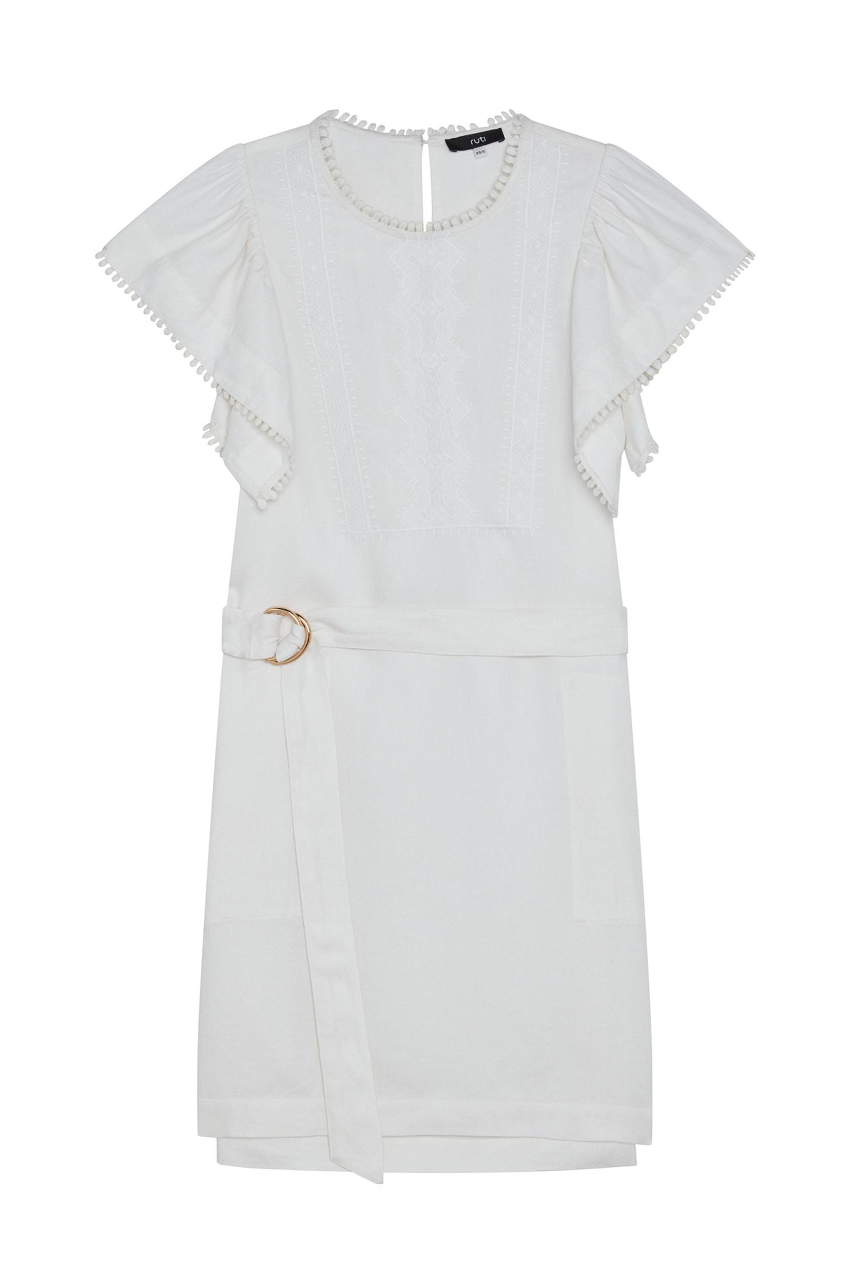 Embroidered Crete Short Dress Product Image