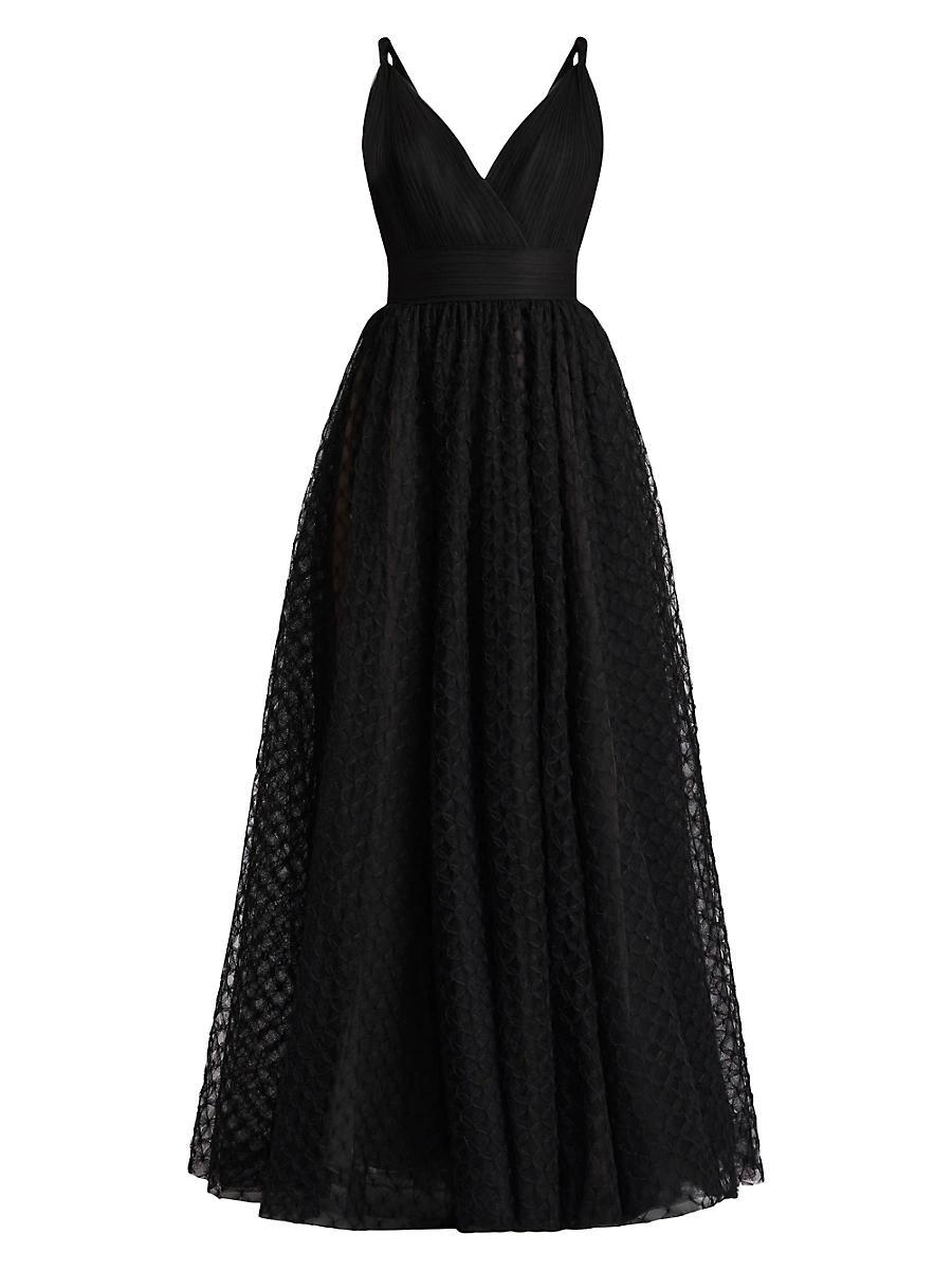Womens Ruffle Apliqu Ballgown Product Image