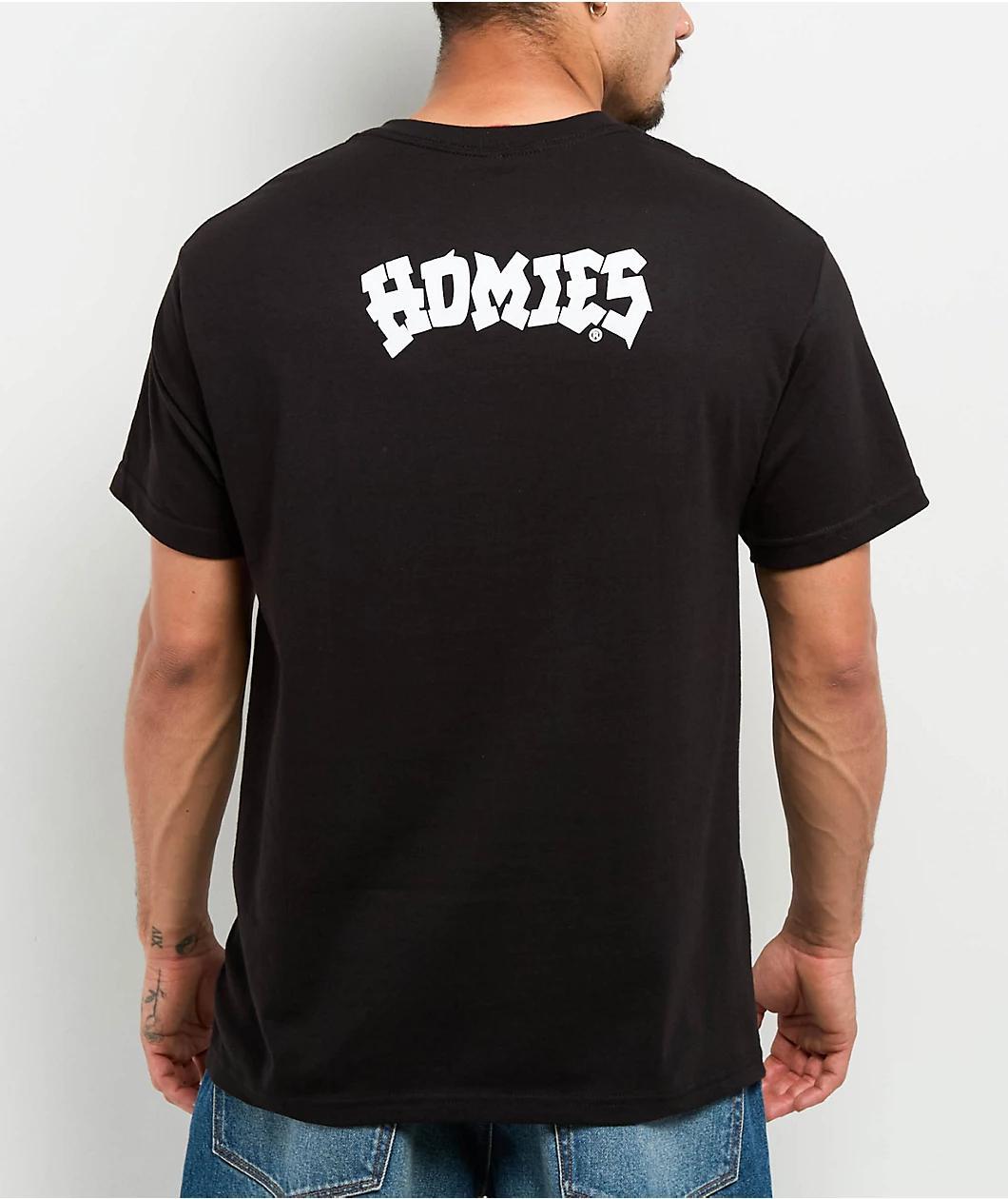 DGA Homies Big Face 8ball Black T-Shirt Product Image