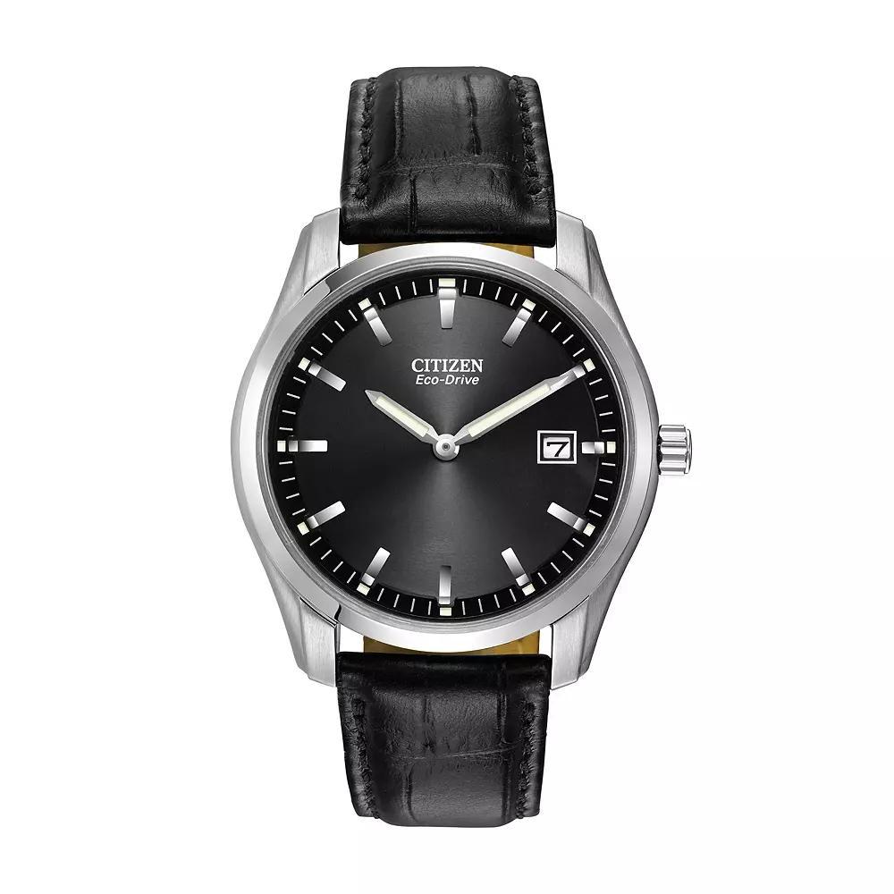 Citizen Eco-Drive Mens Leather Watch - AU1040-08E, Black Product Image