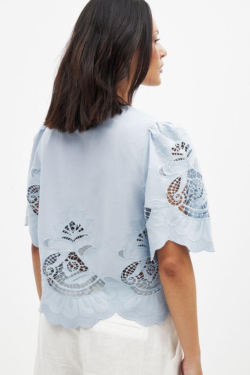 Anglais Tie Front Blouse Product Image