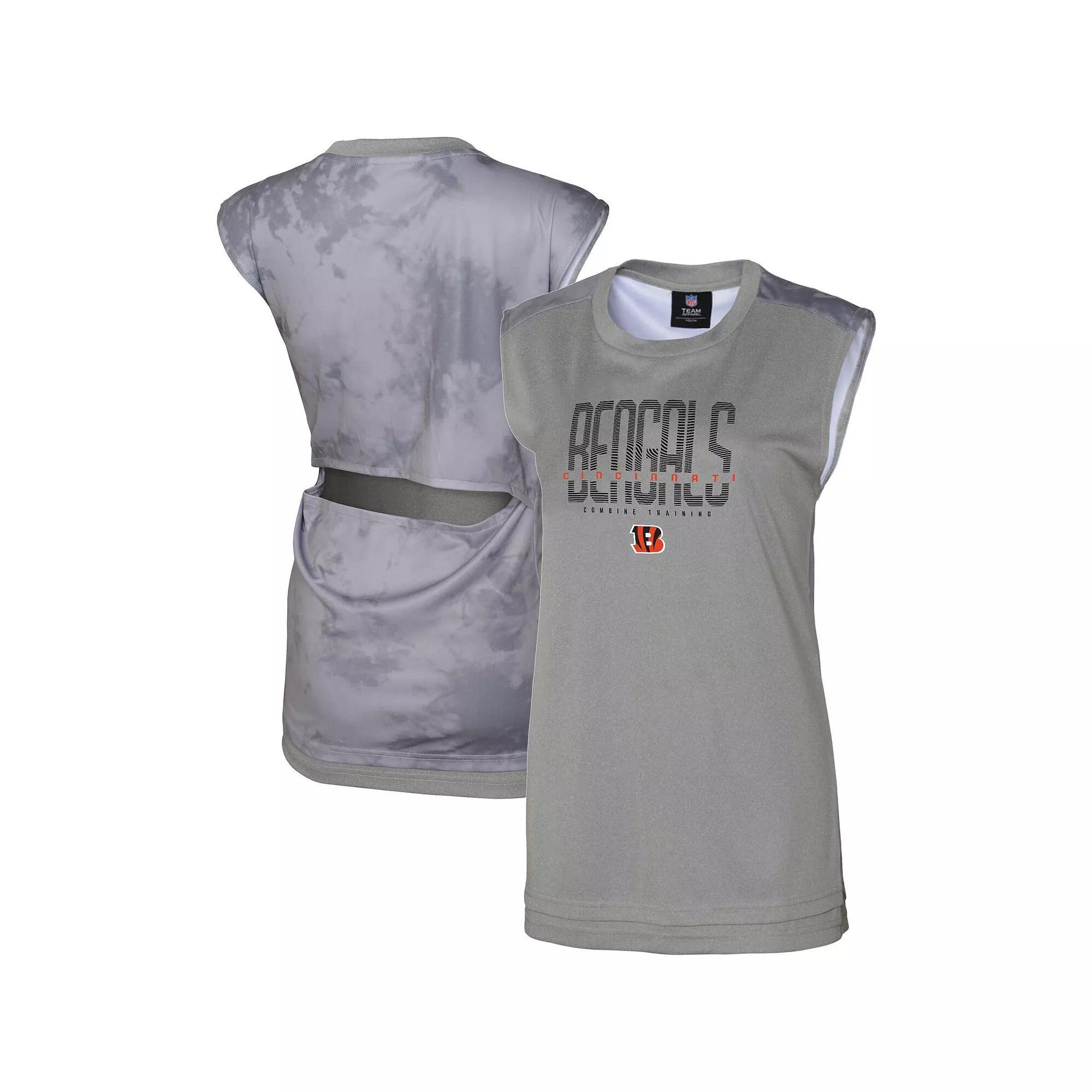 Women's Gray Cincinnati Bengals No Sweat Tank Top, Size: Medium, Grey Product Image