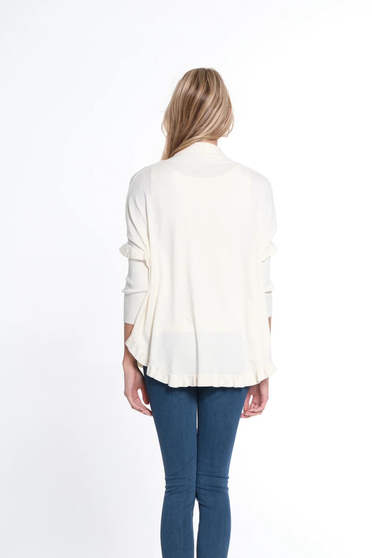 Ruffle Shawl Cardigan Product Image