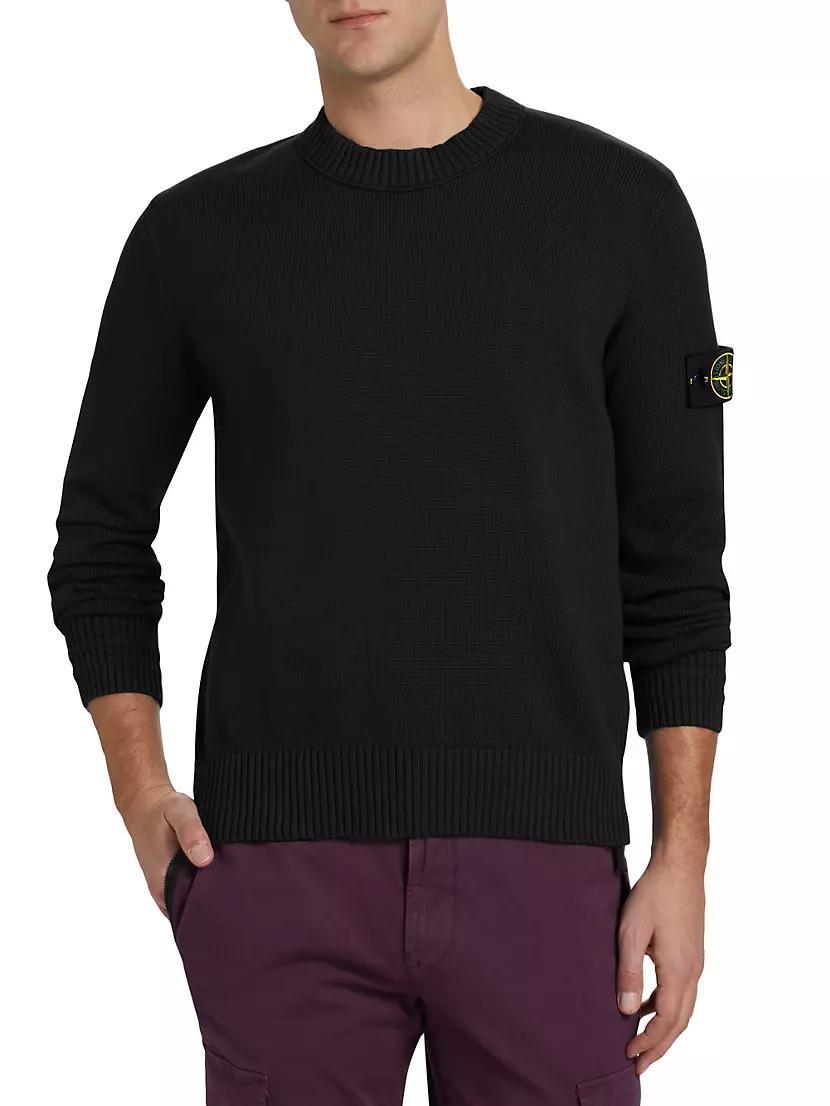 Winter Cotton-Blend Crewneck Sweater Product Image