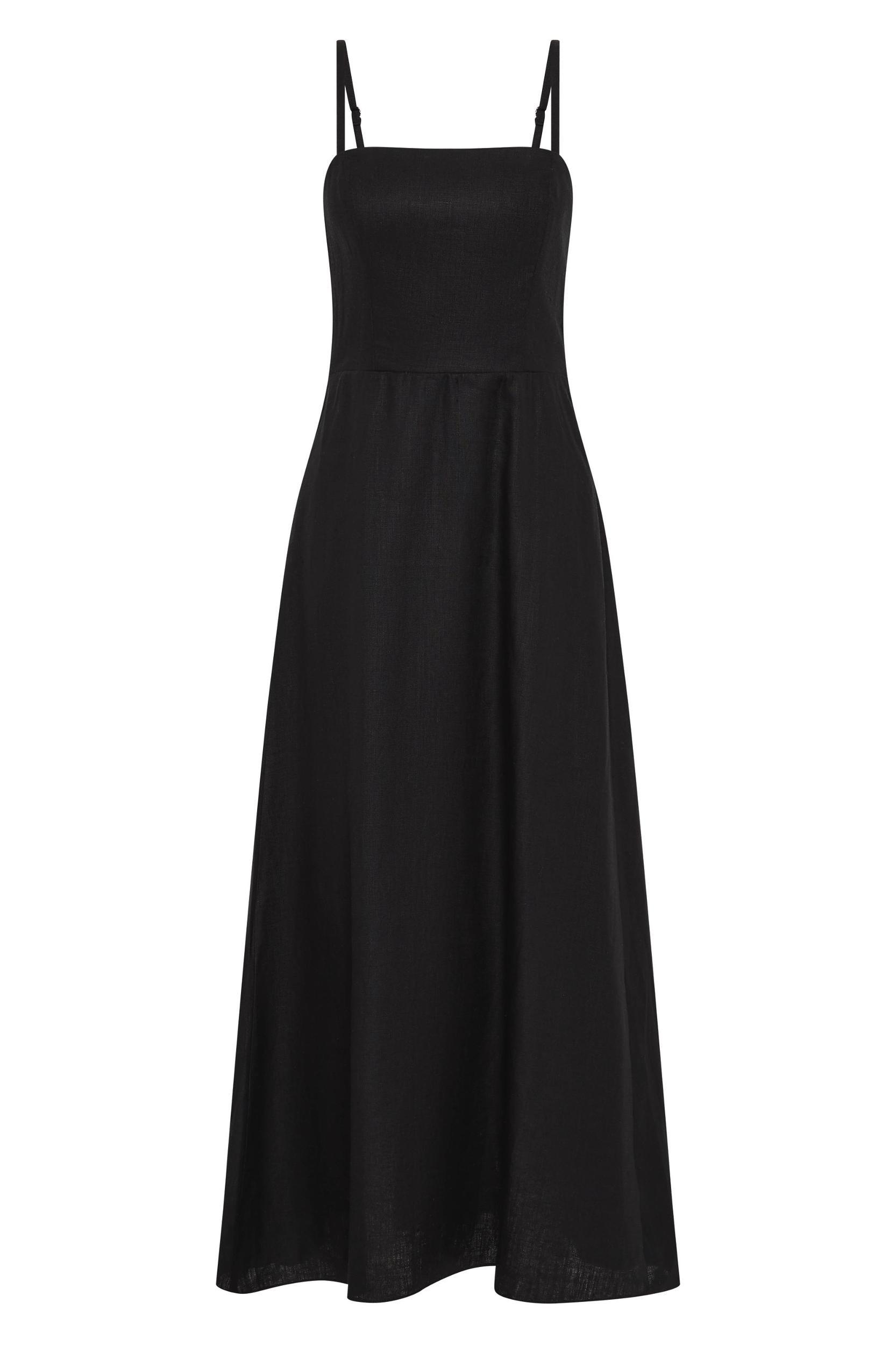 Valerie Midi Dress Black Product Image
