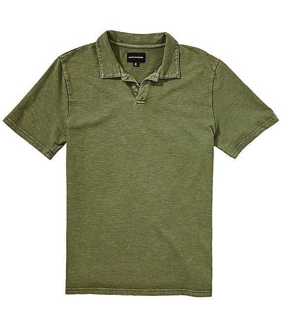 Lucky Brand Short Sleeve Jacquard Slub Jersey Shirt Product Image