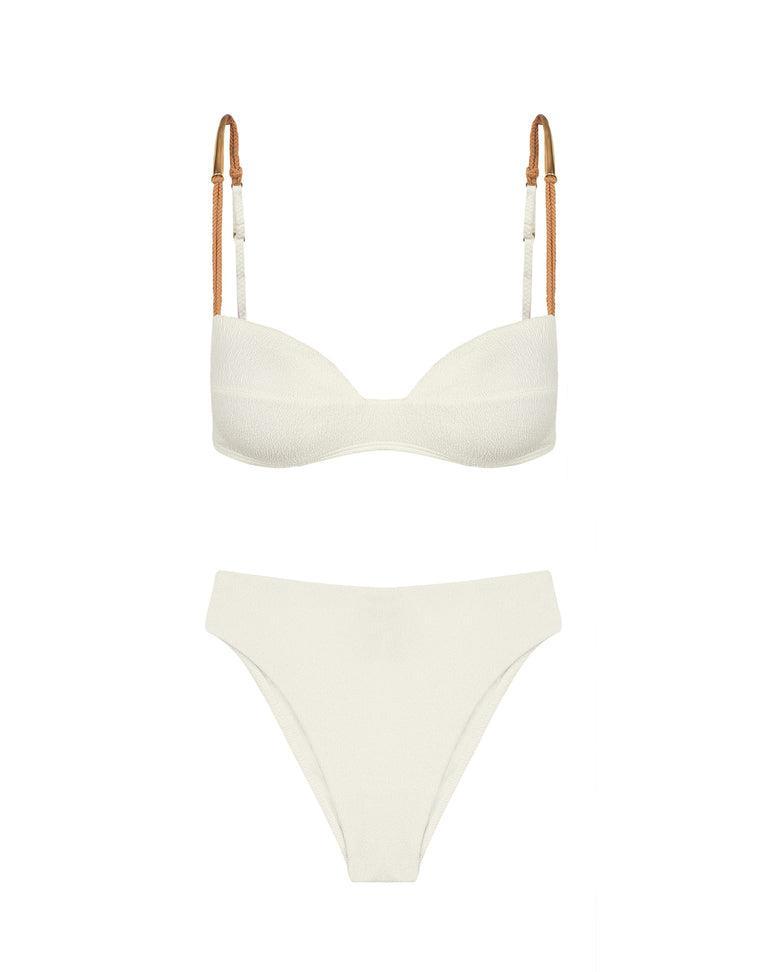 Firenze Gigi Hot Pant Bottom - White Product Image