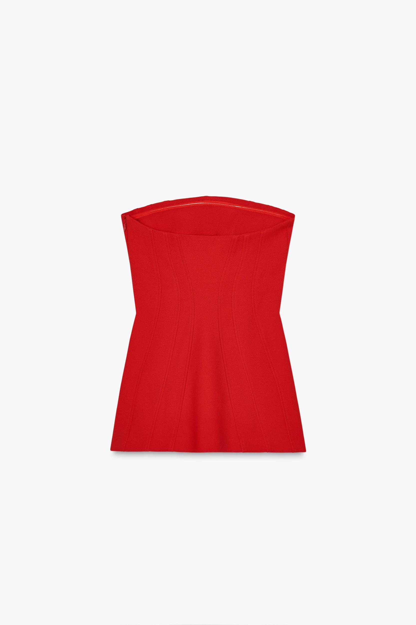 SHORT STRAPLESS DRESS Product Image