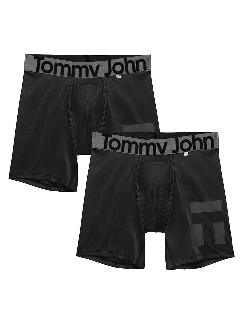 Tommy John 360 Sport Hammock Pouch 6 Boxer Brief 2-Pack (Turbulence/Dress Blues) Men's Underwear Product Image