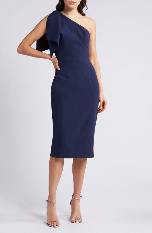 Dress the Population Tiffany One Shoulder Midi Dress Product Image