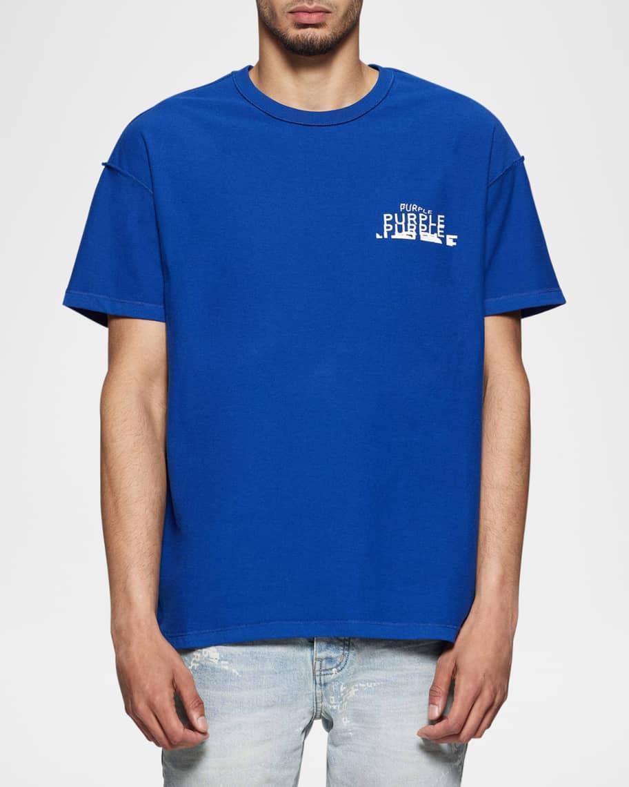 Mens Repeat-Logo Textured T-Shirt Product Image